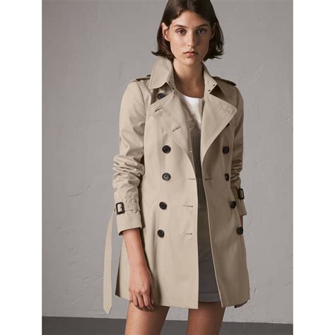 burberry short trench womens|burberry trench coat women petite.